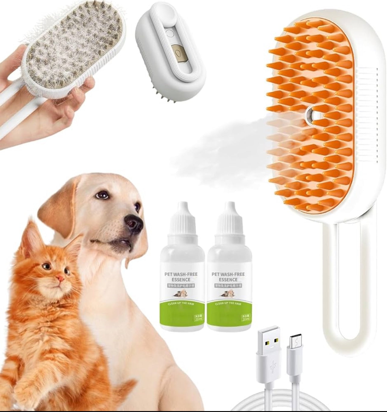 Purepaws™ 3-in-1 Electric Grooming Brush for Dogs & Cats